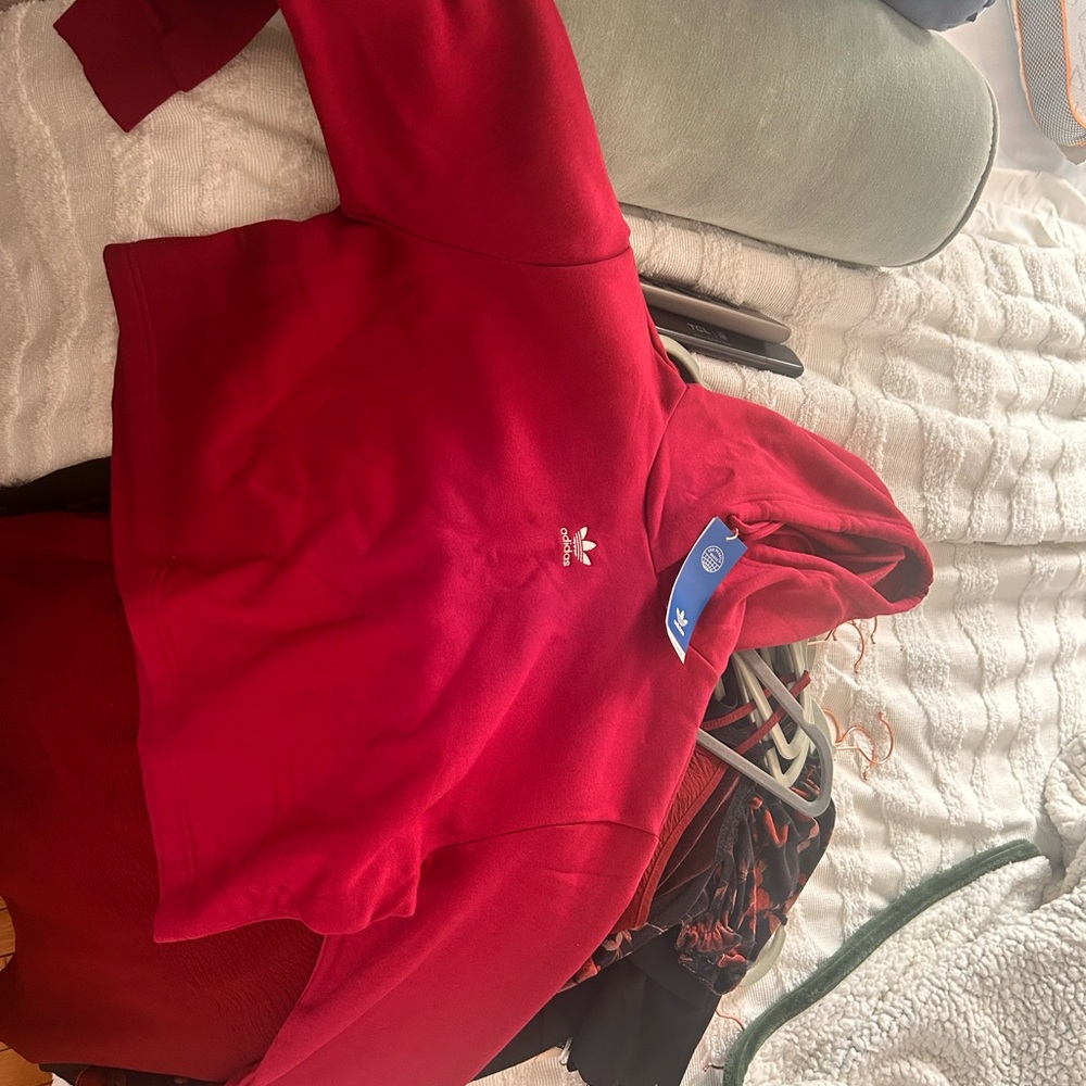 adidas Magenta Trefoil Hoodie